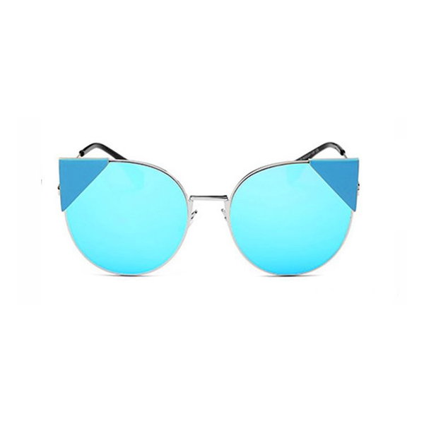 OKULARY LUSTRZANE CAT TRIANGLE - NIEBIESKIE OK85WZ4