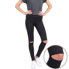 Sportowe Legginsy Fitness Trening Czarne M LEG19M