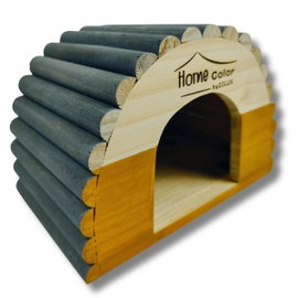 Zolux Domek drewniany dla gryzonia Home Color z bali S 150x210x150 mm