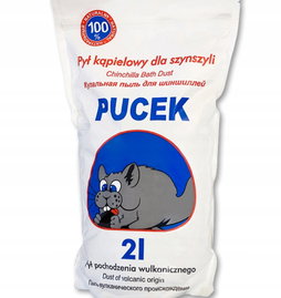 Piasek dla szynszyli Pucek - pył kąpielowy wulkaniczny 2L worek