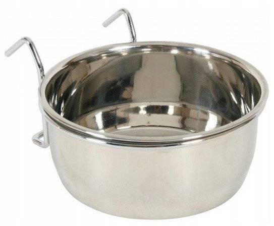 Miseczka dla ptaków i gryzoni zawieszana 9cm 0,26L miska metalowa