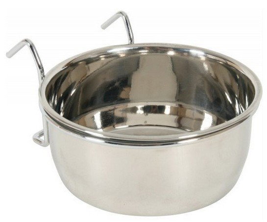 Miseczka dla ptaków i gryzoni zawieszana 7cm 0,14L miska metalowa