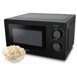 CZARNA KUCHENKA MIKROFALOWA MIKROFALÓWKA WOLNOSTOJĄCA 20L 1100W