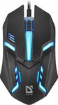 MYSZ DEFENDER CYBER MB-560L CZARNA 7 KOLORÓW 1200dpi 3P