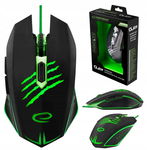 ZIELONA MYSZ GAMINGOWA DLA GRACZY 2400 DPI RGB LED