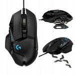 Mysz Logitech G502 Gaming HERO 25600 DPI CZARNY CIĘŻARKI MYSZKA GAMINGOWA