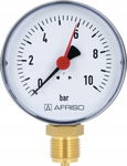 AFRISO MANOMETR RADIALNY GRZEWCZY RF 80 DOLNY PIONOWY 1/2" 0-10 BAR