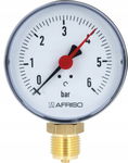 AFRISO MANOMETR RADIALNY GRZEWCZY RF 80 DOLNY PIONOWY 1/2" 0-6 BAR