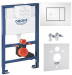 GROHE RAPID SL STELAŻ PODTYNKOWY WC 82CM NISKI PRZYCISK BIEL ALPEJSKA 5W1