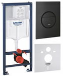 GROHE RAPID SL STELAŻ PODTYNKOWY WC PRZYCISK CZARNY MAT MATA ZESTAW 5W1