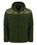 MAVEN POLSKI POLAR MĘSKI GRUBY 360G/M KIESZEŃ KAPTUR KHAKI MORO ROZMIAR 2XL