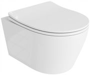 LAVITA PRAIA MISKA WISZĄCA WC RIMLESS + DESKA WOLNOOPADAJĄCA 2W1