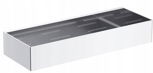 OMNIRES UNI PROSTOKĄTNY KOSZYK PRYSZNICOWY 30 x 5 x 11CM CHROM