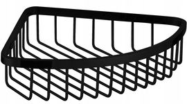 OMNIRES UNI KOSZYK PRYSZNICOWY NAROŻNY 20 x 20 x 5CM CZARNY MAT