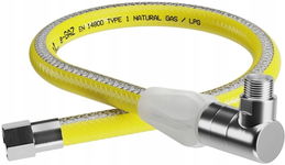 PROFITOR PRZYŁĄCZE GAZOWE KĄTOWE PRZEWÓD Z ZAWOREM SZYBKOZŁĄCZEM 1/2" 100CM