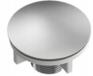 QUADRON ZAŚLEPKA POD BATERIĘ DOZOWNIK STAL SZCZOTKOWANA 44MM