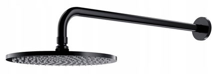 OMNIRES SLIMLINE DESZCZOWNICA Z RAMIENIEM o25CM CZARNY PÓŁMAT