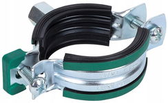 WALRAVEN KSB2 OBEJMA POJEDYŃCZA Z GUMĄ OKŁADZINĄ M8/M10 125-130MM 10SZT
