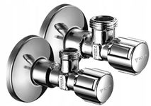 SCHELL COMFORT ZAWÓR ZAWOREK KĄTOWY REGULACYJNY 1/2"x1/2" CHROM 2SZT