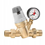 CALEFFI REGULATOR CIŚNIENIA Z MANOMETREM WYMIENNY WKŁAD WSKAŹNIK NASTAW 3/4