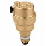 CALEFFI ODPOWIETRZNIK AUTOMATYCZNY Z ZAWOREM STOPOWYM 1/2" GZ