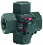 HONEYWELL CORONA ZAWÓR MIESZAJĄCY 4 DROGOWY OBROTOWY DN25 1" KVS 10 PN6