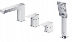 OMNIRES FRESH BATERIA WANNOWA 4-OTWOROWA CHROM POŁYSK