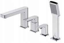 OMNIRES BARETTI BATERIA BATERIA WANNOWA 4-OTWOROWA CHROM POŁYSK
