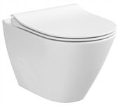 CERSANIT CITY OVAL MISKA WISZĄCA WC CLEANON Z DESKĄ WOLNOOPADAJĄCĄ ZESTAW