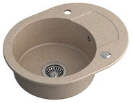 QUADRON JOHNY 216 ZLEWOZMYWAK GRANITOWY 1-KOMOROWY RIVER SAND + SYFON