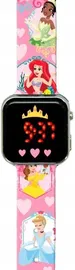 Zegarek LED z kalendarzem Disney Princess PN4463