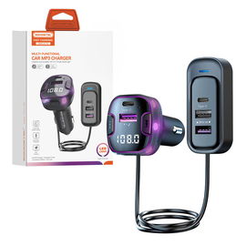 Somostel transmiter 3x USB / 2x Typ-C 3.1A QC PD czarny  SMS-A110