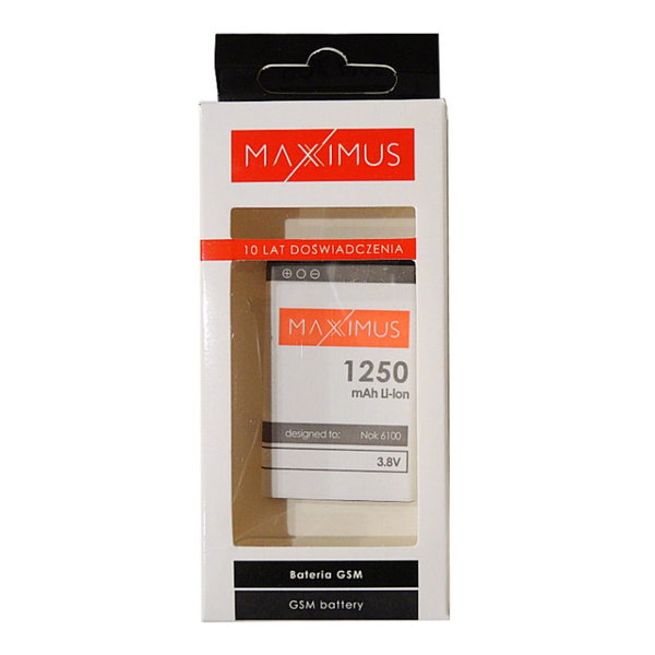 Bateria MAXXIMUS do NOKIA 6100, 6300, X2 1250mAh BL-4C