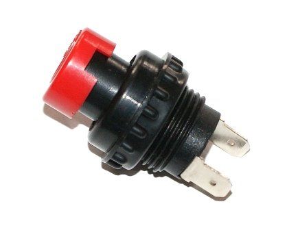 Przełącznik włącznik przycisk sygnału 24V - 5A czerwony