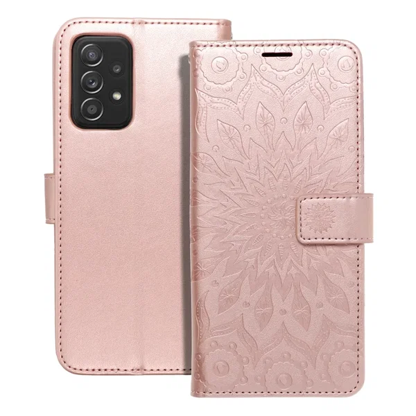 Kabura MEZZO Book do SAMSUNG A52 5G/A52 LTE ( 4G ) mandala złoty róż
