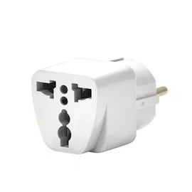 ADAPTER ZASILANIA  POLSKA ANGLIA BIAŁY Z ZABEZPIECZENIEM PRZEJŚCIE AC