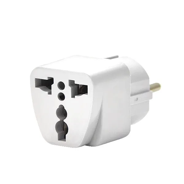 ADAPTER ZASILANIA  POLSKA ANGLIA BIAŁY Z ZABEZPIECZENIEM PRZEJŚCIE AC