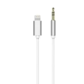 Adapter HF/audio do iPhone Lightning 8-pin do Jack 3,5mm biały (męski)