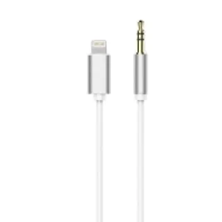 Adapter HF/audio do iPhone Lightning 8-pin do Jack 3,5mm biały (męski)