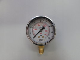 Manometr D63 0-160bar przyłącze dolne 1/4"BSP