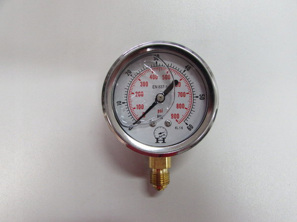 Manometr D63 0-60bar przyłącze dolne 1/4" BSP