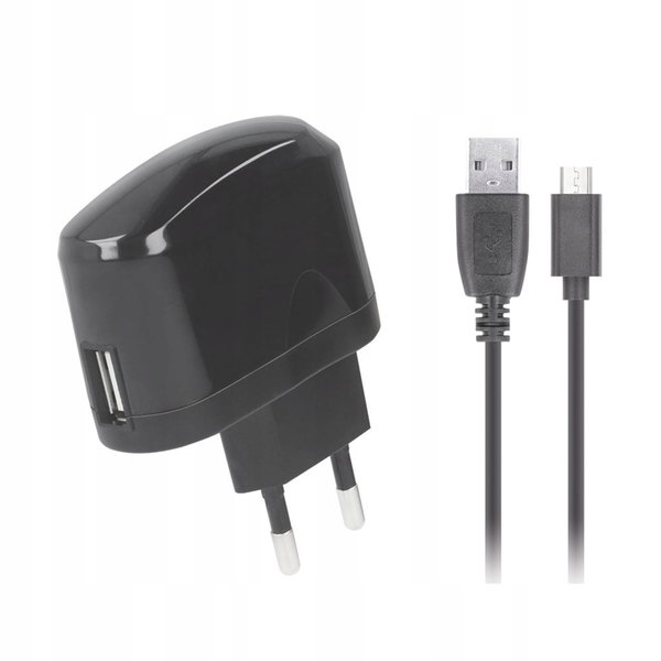 Ładowarka sieciowa SETTY USB 1A + kabel micro USB