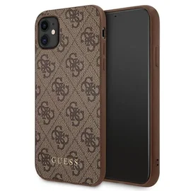 Guess 4G Metal Gold Logo - Etui iPhone 11 (brązowy) GUHCN61G4GFBR