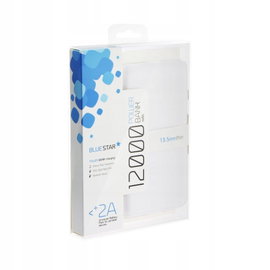POWER BANK Blue Star - 12000 mAh uniwersalny biały