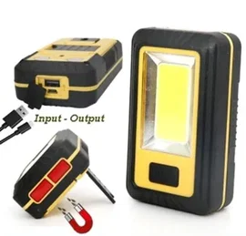 LAMPKA LED 4 RED LED + 24COB 2x1800mAh Li-ion USB, Power Bank