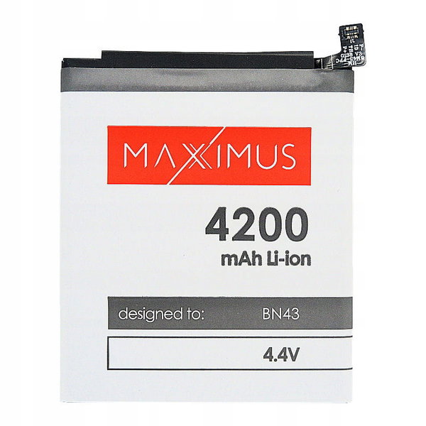 BATERIA MAXXIMUS XIAOMI REDMI NOTE 4X 4200MAH BN43