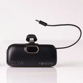 Power bank mini MTB-100 22.5W 5000 mAh Lightning Forever czarny