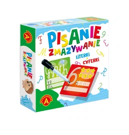 GRA EDUKACYJNA PISANIE I ZMAZYWANIE LITERKI CYFERKI,ALEXANDER
