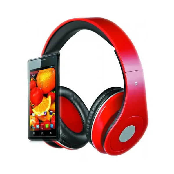 SŁUCHAWKI REBELTEC AUDIOFEEL2 RED Z MIKROFONEM