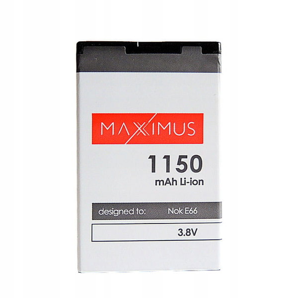 BATERIA MAXXIMUS NOKIA E66 1150mAh Li-ion BL-4U